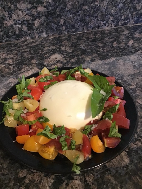 Homemade mozzarella
